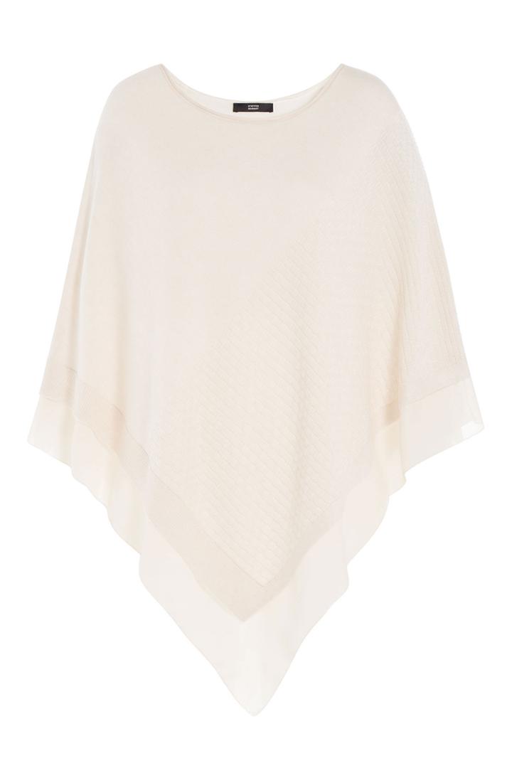 Steffen Schraut Steffen Schraut Layered Cape With Cashmere - White