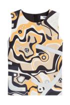 Msgm Msgm Patterned Linen Shell - Multicolored