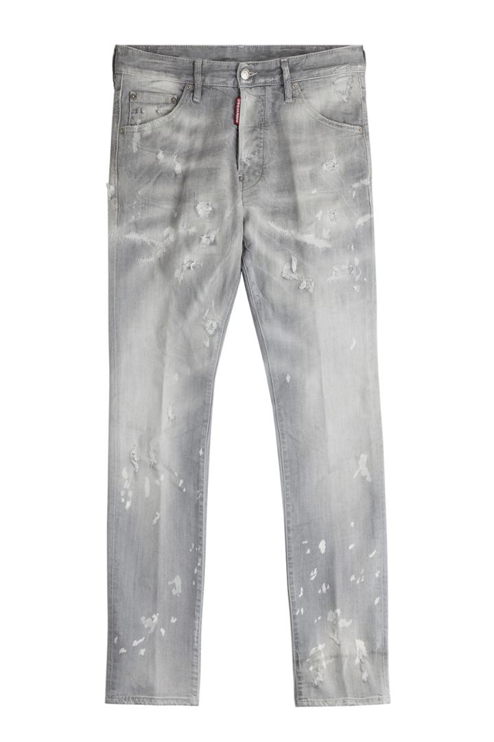 Dsquared2 Dsquared2 Cool Guy Distressed Slim Jeans - Grey