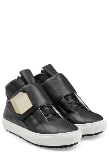 Pierre Hardy Pierre Hardy Leather Sneakers - Black