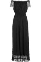 The Kooples The Kooples Dress With Lace Overlay - Black