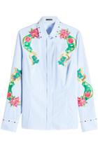 Versace Versace Embroidered And Embellished Cotton Shirt