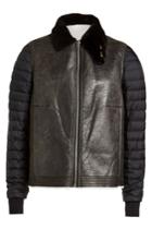 Rick Owens Rick Owens Shearling Jacket With Padded Sleeves
