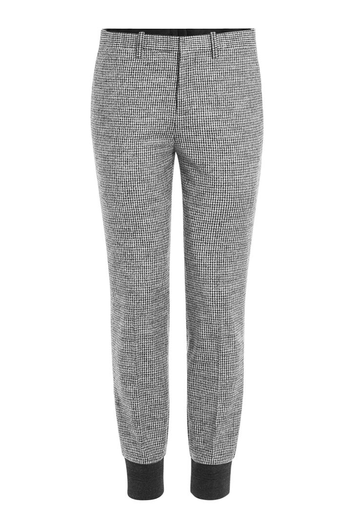 Neil Barrett Neil Barrett Houndstooth Wool Track Pants - Grey