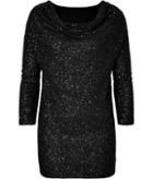 Donna Karan New York Draped Cashmere Sequin Tunic