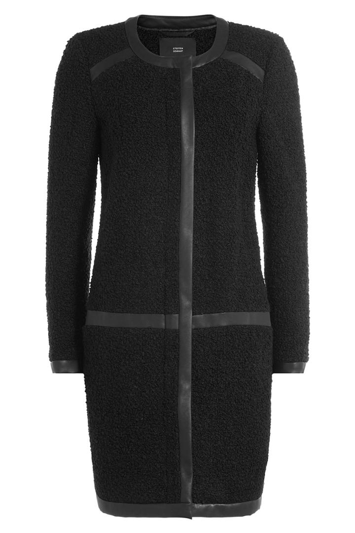 Steffen Schraut Steffen Schraut Boucle Coat With Contrast Trim