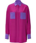 Emilio Pucci Silk Crepe De Chine Tunic Blouse