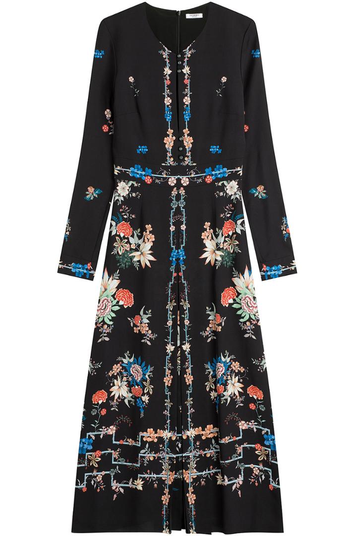 Vilshenko Vilshenko Printed Silk Dress
