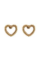 Marc Jacobs Marc Jacobs Rope Heart Stud Earrings - Gold