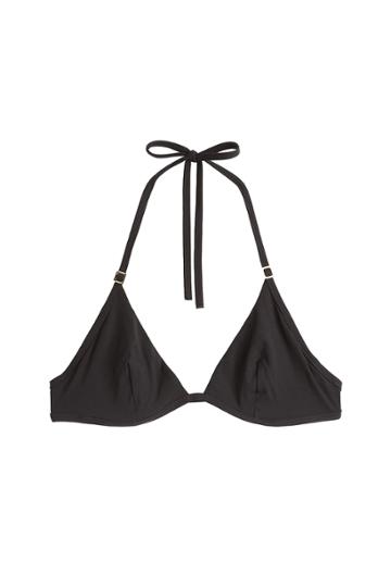 La Perla La Perla Self-tie Bikini Top - Black