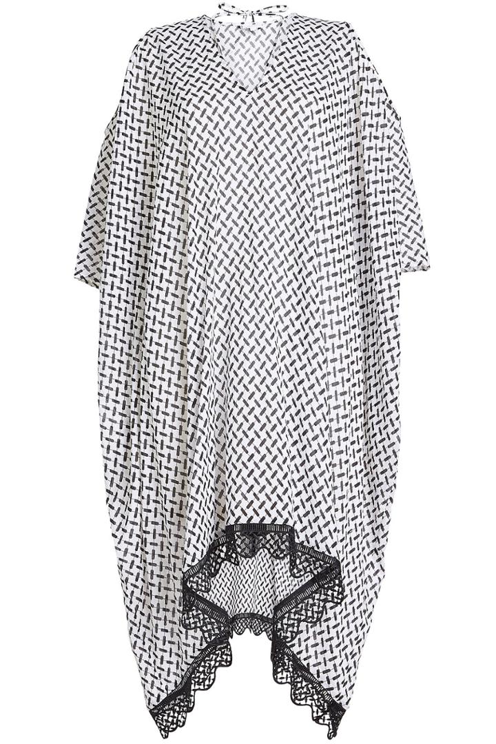 Lala Berlin Lala Berlin Printed Caftan With Lace