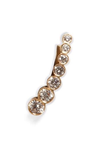 Sophie Bille Brahe Sophie Bille Brahe Gold/diamond Petite Croissant De Lune Earring - Gold
