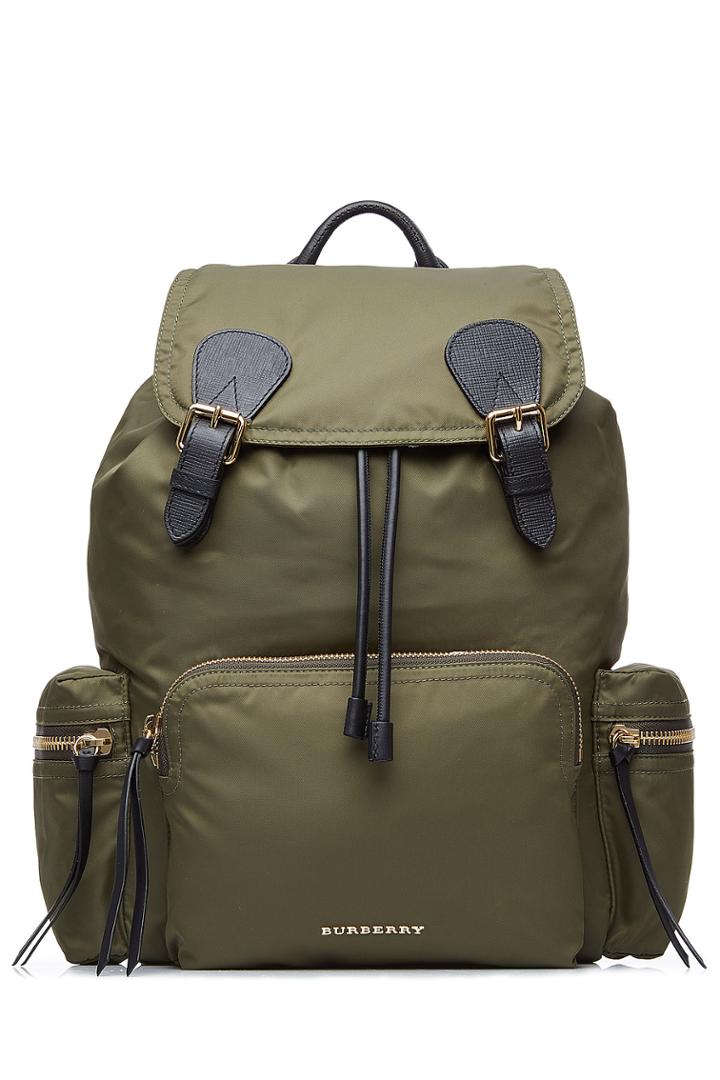 Burberry Prorsum Burberry Prorsum The Medium Rucksack In Fabric - Green