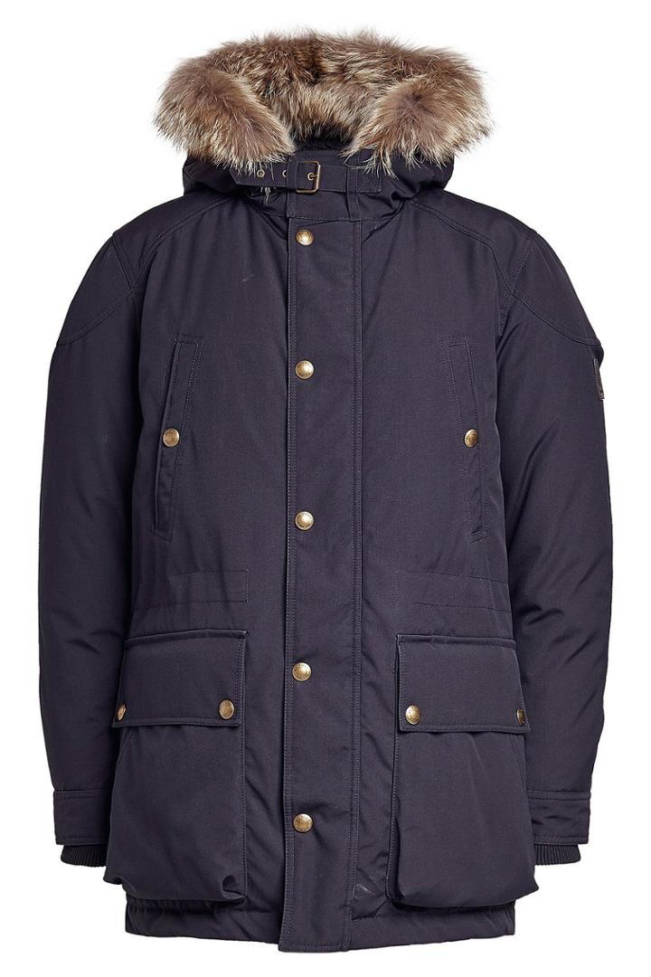 Belstaff Belstaff Parka With Down Filling And Faux Fur Trim