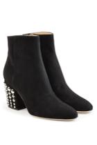 Sergio Rossi Sergio Rossi Suede Ankle Boots With Stud Embellishment