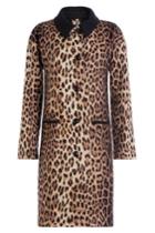 Boutique Moschino Boutique Moschino Leopard Print Wool Coat - None