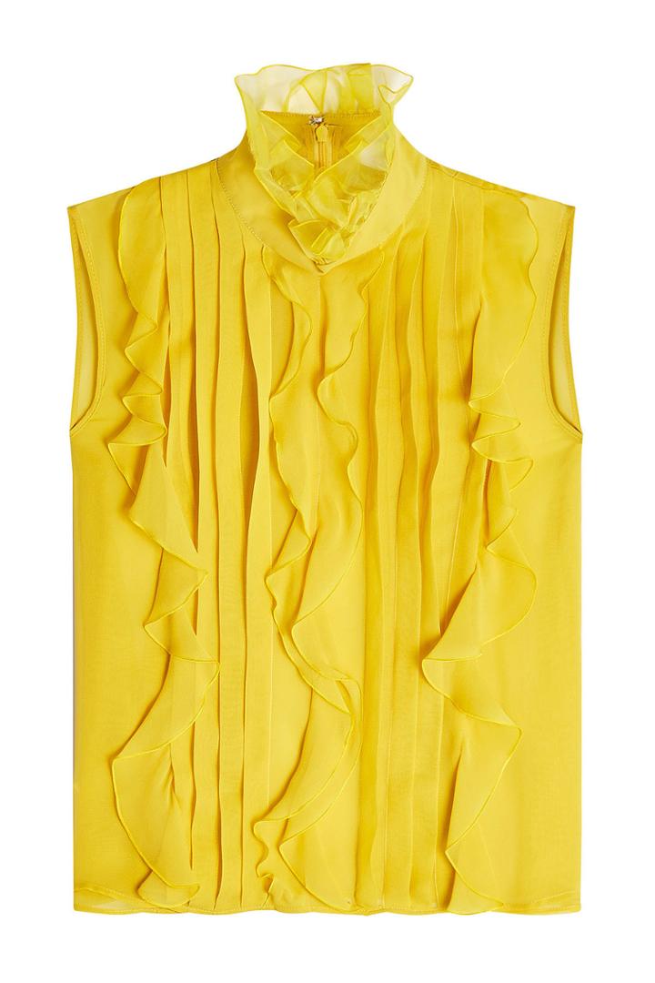 Giambattista Valli Giambattista Valli Silk Chiffon Sleeveless Blouse