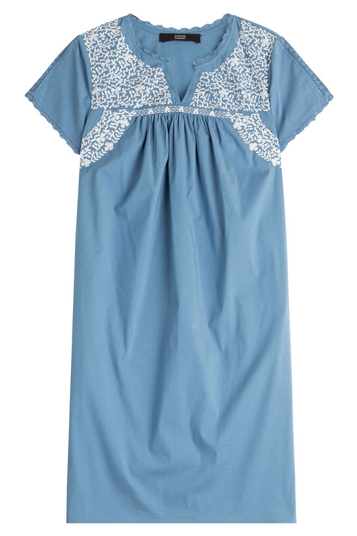 Steffen Schraut Steffen Schraut Embroidered Cotton Blend Dress