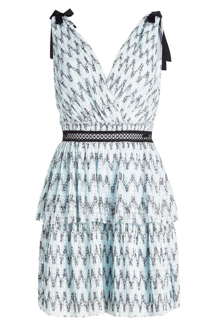 Self-portrait Self-portrait Dress With Metallic Thread