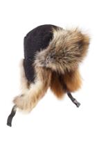 Preen Preen Sky Hat With Shearling And Fox Fur