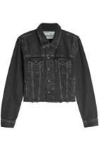 Off-white Off-white Fern Embroidered And Embellished Denim Jacket