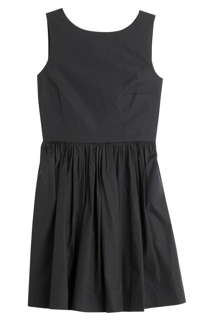Marc By Marc Jacobs Stretch Poplin Tie Back Dress