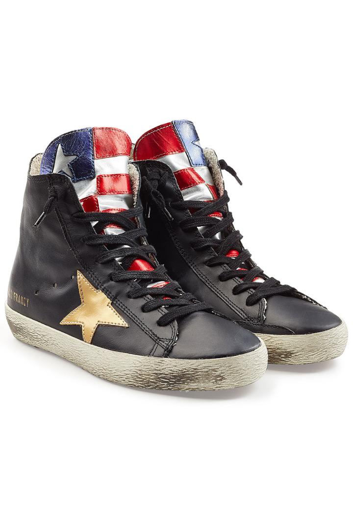 Golden Goose Deluxe Brand Golden Goose Deluxe Brand Francy High-top Leather Sneakers