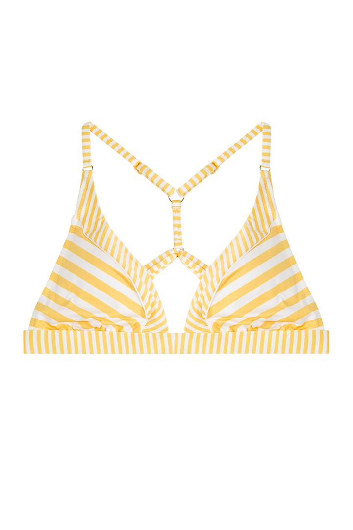 Paolita Paolita Striped Bikini Top - Yellow
