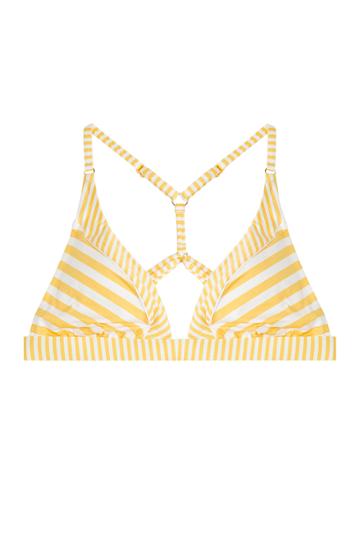 Paolita Paolita Striped Bikini Top - Yellow