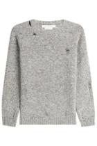 Marc Jacobs Marc Jacobs Distressed Wool Pullover With Cashmere - Grey