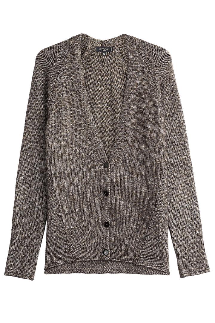 Etro Etro Cardigan With Cashmere And Silk - Black