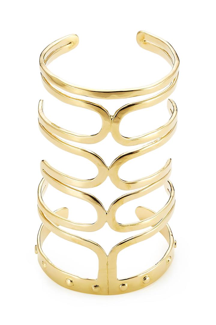 Aurélie Bidermann Aurélie Bidermann Vera 18kt Gold Palted Cuff