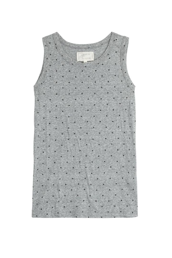 Current/elliott Current/elliott The Muscle Tee Printed Tank - Grey