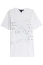 Marc By Marc Jacobs Marc By Marc Jacobs Chalkboard Printed Cotton T-shirt - White