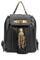Moschino Moschino Leather Backpack With Gilded Hardware