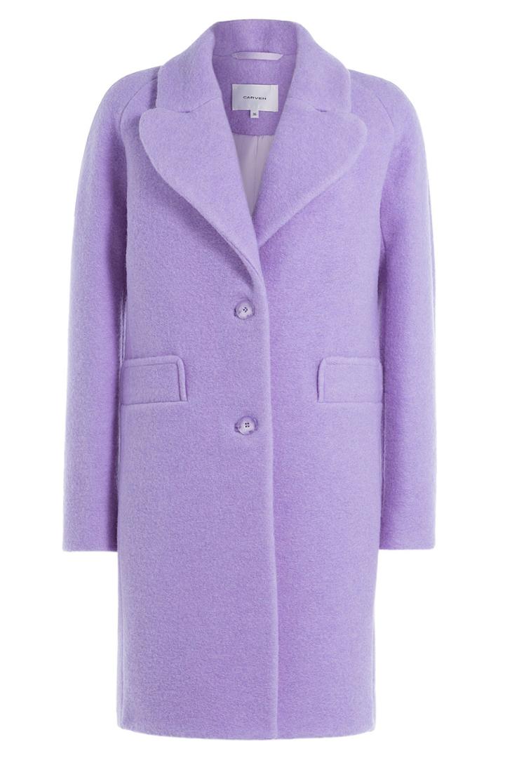 Carven Carven Coat With Virgin Wool - Purple