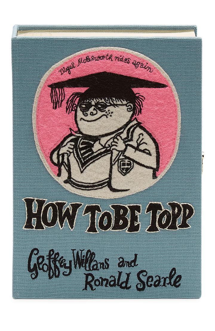 Olympia Le-tan Embroidered How To Be Topp Clutch