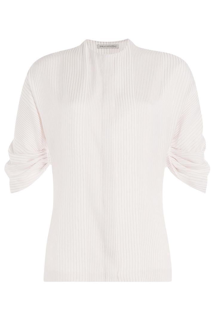 Emilia Wickstead Emilia Wickstead Striped Silk Top - Rose