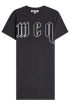 Mcq Alexander Mcqueen Mcq Alexander Mcqueen Cotton T-shirt Dress With Appliqué - Black