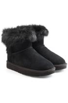 Ugg Australia Ugg Australia Suede Ankle Boots With Fur