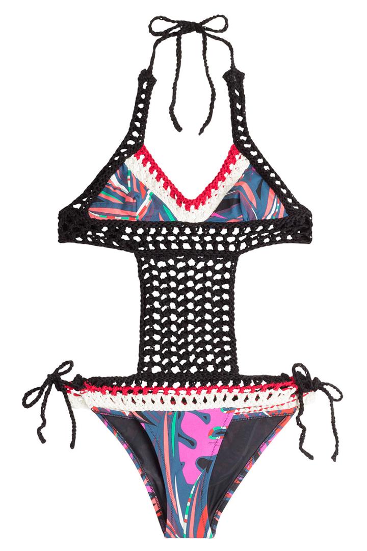 Emilio Pucci Emilio Pucci Bikini With Cutout Crochet Detailing - Multicolored