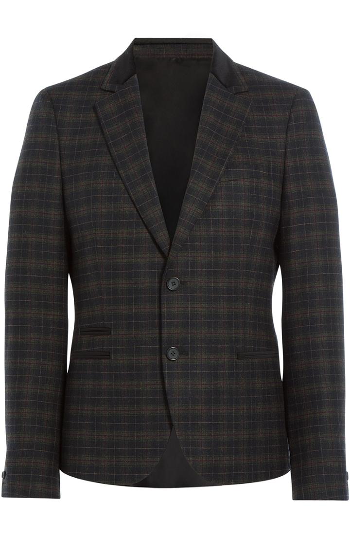 The Kooples Plaid Wool-blend Blazer