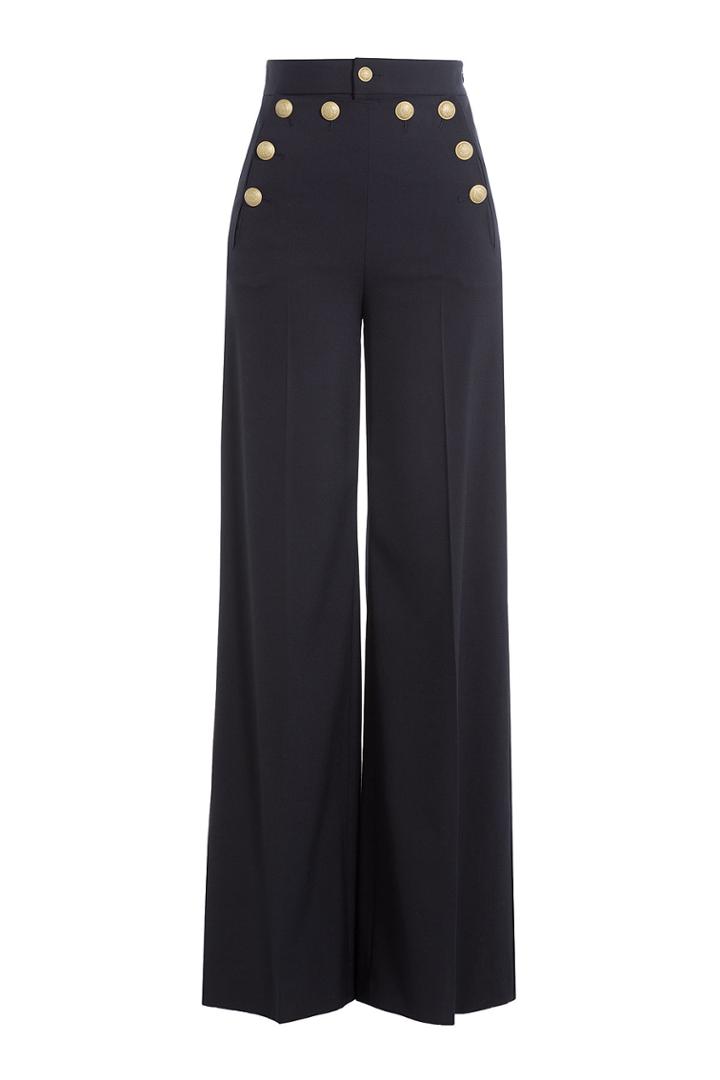 Red Valentino Red Valentino Wide Leg Sailor-style Pants - Blue