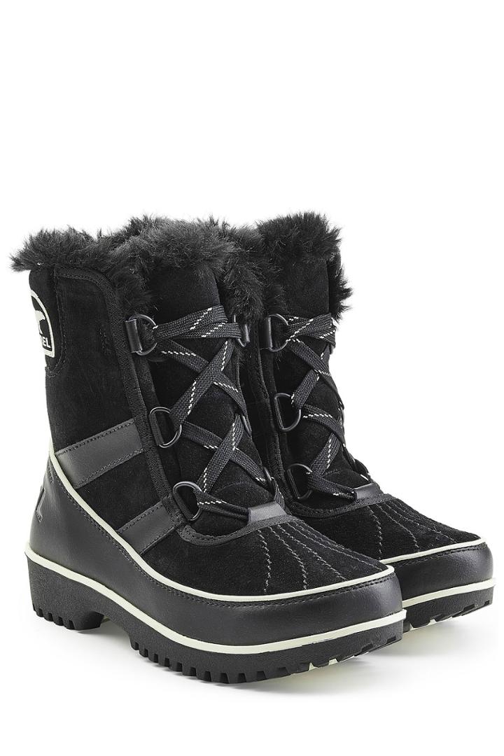 Sorel Sorel Tivoli Ii Suede And Rubber Short Boots - Black