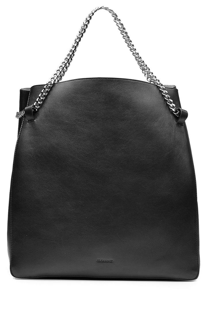 Jil Sander Jil Sander Leather Tote With Chain Straps