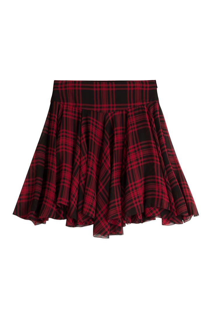 Polo Ralph Lauren Polo Ralph Lauren Printed Silk Mini Skirt - Red