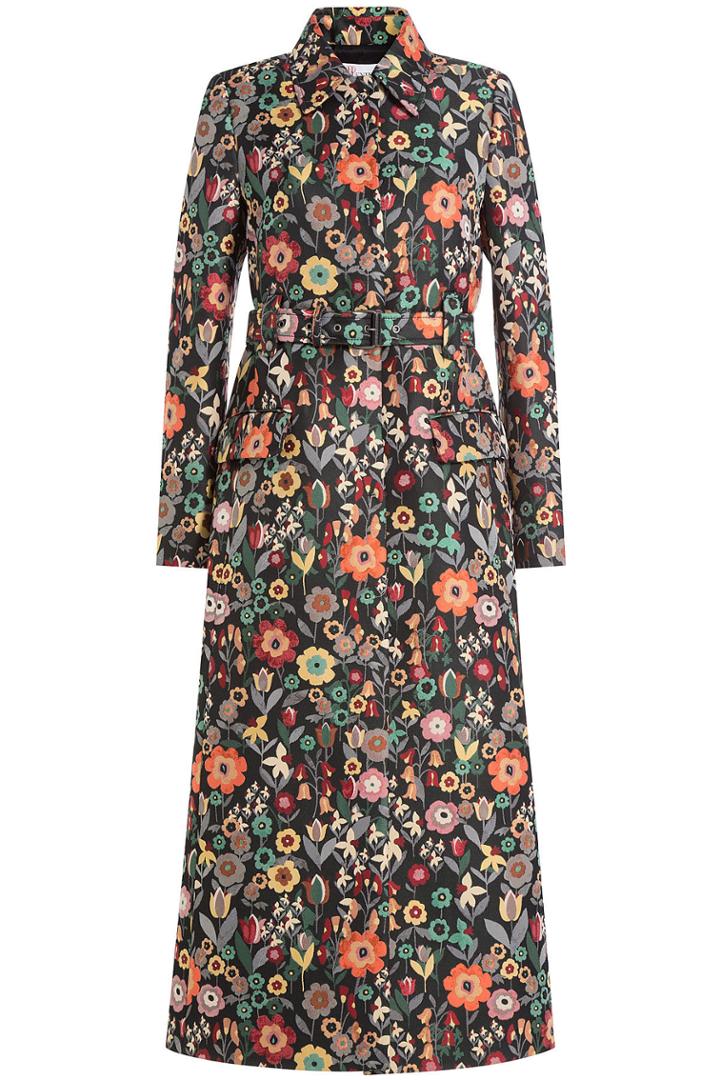 R.e.d. Valentino R.e.d. Valentino Capotto Floral Print Coat - None
