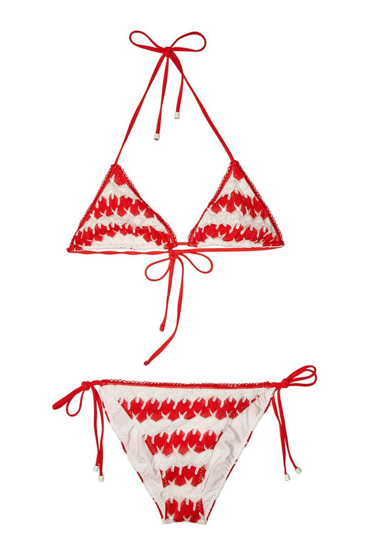 Missoni Mare Missoni Mare Classic Triangle Bikini With Cotton