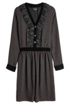 The Kooples The Kooples Dress With Lace And Velvet