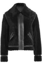 Kenzo Shearling Jacket With Leather
